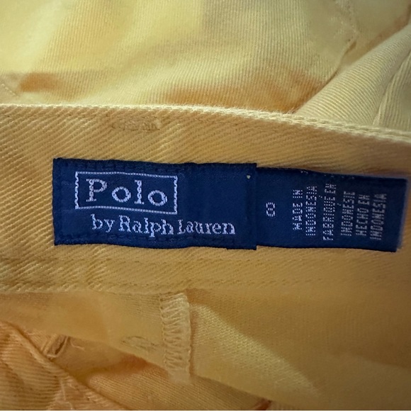 Polo Ralph Lauren High Rise Wide Leg Stretch Trousers Bright Yellow Size 8 - Picture 11 of 13